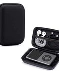 Hardcore Shockproof Hard Shell Case Compatible With Innioasis Y1 2.4 Inch Mp3 Player, durable EVA armor carrying bag with accessories.