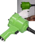 Pro Japanese Style Pneumatic Nail Puller And Air Riveting Machine KP 705P, green handheld tool for steel and aluminum rivets.