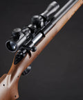 Beast Mode Bolt Action Airsoft Sniper Rifle With Adjustable Magnified Aluminum Scope Long Range Precision For 6mm BBs Wood Stock And Metal Rail Spring Powered