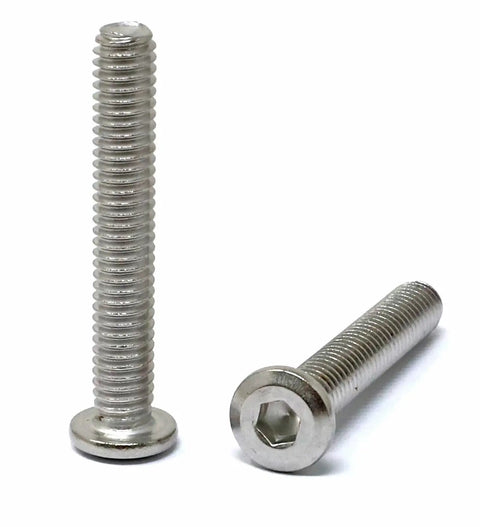 20 Pcs 5/16-18 By 2 Inch Stainless Steel 304 Hex Socket Flat Head Cap Screws Bolts For Furniture With Bright Finish