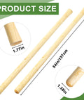 Two Pack Solid Wood Replacement Handles For Round Eye Hoe 54 Inches 137 Cm Grub Hoe Shovel Spading Fork with size details