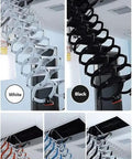 Solid As A Rock Electric Attic Ladder With Remote Control Folding Ceiling Stairs in various colors, 27x39 Inches, alloy steel.