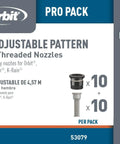 15 Foot Adjustable Pattern Sprinkler Nozzle Kit For Pop Up Irrigation Arc 0 To 360 Degrees Consistent Spray Replacement Nozzles 10 Pack