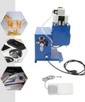 Industrial Pro Grade 800W Heavy Duty Hot Melt Glue Dispenser With Pedal Switch And Pressure Gauge, blue machine for epoxy resin.