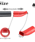 Red flat bend air nozzle for M18 Fuel leaf blower, 8.5 inches long, dimensions labeled, for 2724-20 and 2724-21 models.