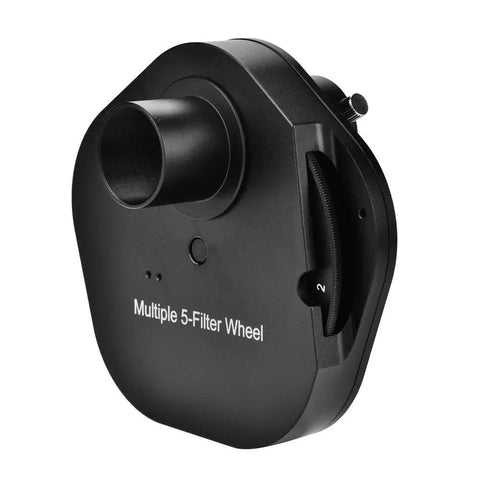 1.25 Inch 5 Position Manual Filter Wheel For Telescope Eyepieces With T2 Mount Camera Adapter Aluminum Alloy Filter Changer