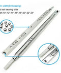 Heavy Duty Drawer Slide With Wheels For Cabinet Drawers Metal Sides Roller Bearing Track Smooth Sliding Kitchen Hardware 30mm