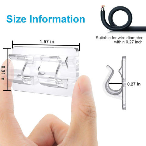 Heavy Duty Clear Adhesive Hooks For Outdoor String Lights And Christmas Wires Gonna Stick Like Glue To Any Surface Rock Solid Double Hook Design Keeps Your Party Decor Secure All Night