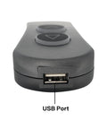 Remote Hand Control For Power Lift Chairs And Recliners With USB Backlight, Two Button Five Pin Prong Plug, USB port close-up