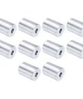Beefy Aluminum Spacer Set Ten Pieces Quarter Inch Bore Spacer With Three Quarter Inch Outer Diameter And One Inch Length Standoff Bushings For Screws Bolts And Rods Plain Finish Round Metal Spacers