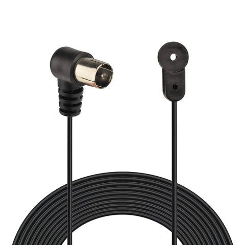 All In One 75 Ohm FM Antenna And AM Loop Antenna Kit showing F Type connector and AM loop base for home stereo receivers