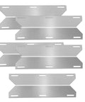 Stainless Steel Grill Tent Shields And Burner Cover Kit For Jenn Air Glen Canyon Nexgrill Costco Kirkland 17.75 X 6.38 Inches Replacement Parts Fits Popular Gas Grills, a set of five solid stainless steel heat shields.