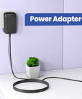 AC DC Adapter For Sewing Machines 6V Power Supply With 1.2M Cord plugged into wall socket