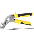 Pro Grade Hand Seamer Tool with yellow ergonomic grips for ductwork, wide plate bender, and easy clamping for precision metal fabrication.