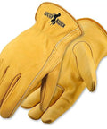 Rough Rider Premium Leather Work Gloves With Heat Cut Resistant Thread, Keystone Thumb For A Great Fit, Pack Of 12