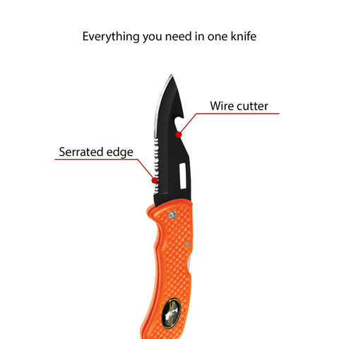 Foldable Dive Knife With Wrist Lanyard Saltwater Resistant For Scuba Diving Spearfishing Fishing Hunting And Camping Gear Pink Stainless