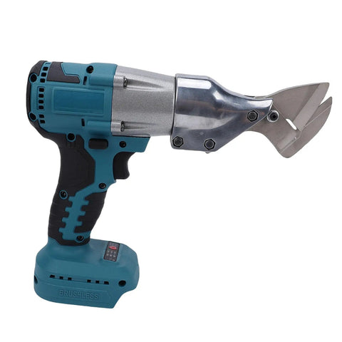 TOPINCN Cordless Metal Shears Electric Scissors With 360 Rotating Head Variable Speed Cutting stainless steel design.