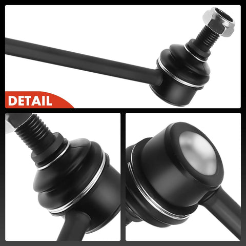 Front Sway Bar Link Stabilizer For Lexus ES300 ES330 RX330 RX350 RX450h RX450hL And Toyota Avalon Camry Highlander Solara Venza 2001 To 2019 Heavy Duty Suspension Link For Smooth Quiet Ride And Precise Handling, black steel detail