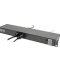 Black Isobar 12-Outlet Rackmount Surge Protected PDU Power Strip With 15A 120V, 3840 Joules Protection, 15Ft Cord, 5-15P Plug