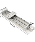 400mm X Y Z Axis Manual Linear Rail Stage With 1605 Ball Screw, Cross Sliding Table, Aluminum Alloy Rails, Locking Handwheel, Beefy Heavy Duty 200kg Horizontal Load, 50kg Vertical, 400mm Stroke For DIY CNC, 584mm x 150mm view