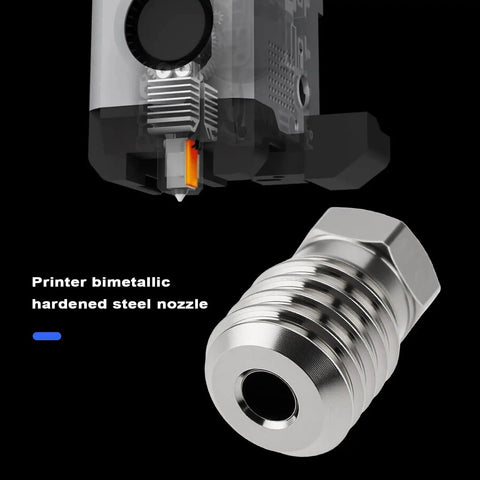 Heavy Duty 0.8mm Bimetallic Hardened Steel Nozzle 2 Pack 3D Printer Hotend Upgrades Designed For Bambu Lab X1 P1P P1s Carbon Models Rock Solid Heat Resistant Drop In Replacement Builds Built Tough