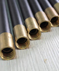 Heavy Duty Drain Cleaning Rods 9 Meters Long with brass couplings, flexible tubes designed for kitchen and basement pipe clogs.