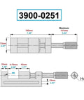 Technical diagram of Beast Of A Toolmaker Vise With Ultra High Precision And 4 Inch Jaw Opening For Machinist Quality details.