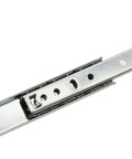 Top Mount Telescopic Drawer Slides Two Section 27 Mm Wide Zinc Plated Steel Hanging Drawer Rail for Kitchen Cabinets