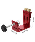 Pocket Hole Jig For Woodworking With Quick Clamp And Drilling Locator Guide Rail, Accurate Punching With 15 Degree Inclined Holes