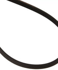 Close-up of Dryer Drum Belt 6602-001655 Replacement For Easy DIY Install OEM Quality Attaches To Motor Pulley To Spin The Drum Fits Most Front Load Dryers Long Lasting Performance, showing grooved surface.