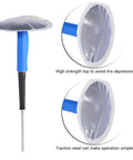 24 Piece Tough As Nails Tubeless Tire Puncture Repair Kit With Heavy Rubber Mushroom Plug Patches For Cars Motorcycles And Electric Vehicles Zero Hassle Flat Tire Fix 36X4Mm blue handle steel insertion tool for tire repair.