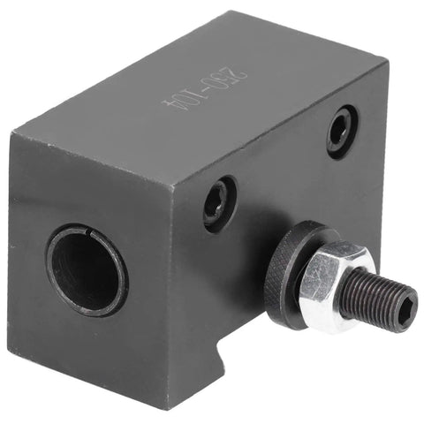 Top Shelf Quick Change Tool Holder For Mini Lathe And Cnc Machining Builds Crafted From High Carbon Steel, close-up of clamp housing.