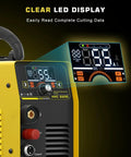Clear LED display of Beefy Pro Grade Plasma Cutter With Large LED Display Non Contact Arc High Frequency Plasma Cutting Equipment