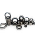 RC Flange Bearing Kit For Maxx And Slash Short Course Trucks, 26 Pcs Chrome Steel Ball Bearings, Black Rubber Sealed