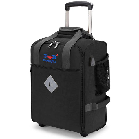 Underseat Rolling Duffle Bag 18x14x8 Inches Personal Item for Travel Fits Major Airlines Like AA and Frontier Save On Carry On Fees