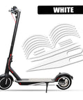 Reflective Waterproof Scooter Sticker Cover for Electric Scooters, Durable Scratch Resistant Body Decal shown in white color