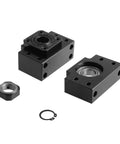 2 Pack BK12 And BF12 Ball Screw End Supports For SFU1605 RM CNC Router Parts, Heavy Duty Fixed Side Brackets With High Rigidity