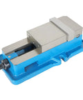 Rugged 3 Inch Milling Vise Without Base For Drill Press And Milling Machine Heavy Duty Cast Iron Jaw Holder mounted angle view.