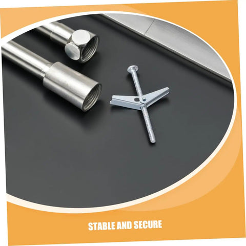 Heavy Duty Drywall Toggle Bolts Kit With Thirty Sets Wall Anchors For Secure Mounting And No Fuss Install At Home Or Office Durable Design Versatile For Hanging Shelves Pictures Cables And Office Gear, metal toggle bolt and wing anchor