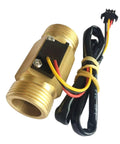 Brass Water Flow Switch Sensor 1-30 Liters Per Minute With Three Quarter NPT Thread For Water Heaters And Dispensers DC 5-15V Durable