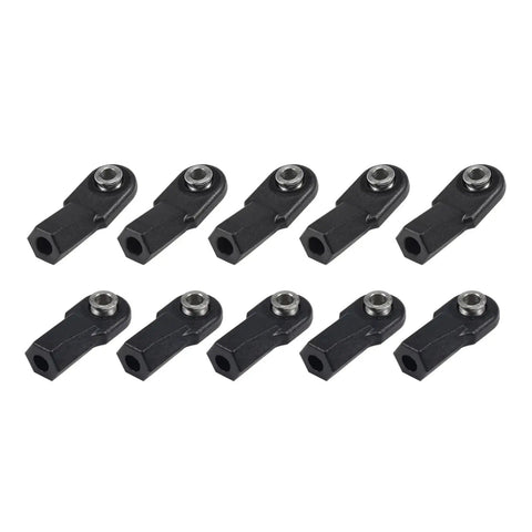 20 Pcs M4 Ball Joint End Rod Ends For One Tenth Scale RC Crawler Cars Upgrade Kit Compatible With TRX4 TRX6 SCX10 D90 TF2 CC01 Gen7 Gen8 Beefed Up Replacement Parts For Smooth Steering Lightweight Fit High Precision Easy Install, black M4 rod ends
