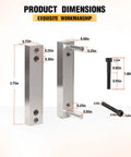 Pro Grade Multifunction Knife Making File Guide With Carbide Surface dimensions and components.