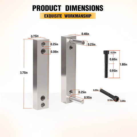 Pro Grade Multifunction Knife Making File Guide With Carbide Surface dimensions and components.