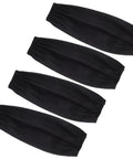 Real Deal Heavy Duty 2 Pair Reusable PU Arm Sleeves Waterproof And Oilproof Oversleeves, four black sleeves with snug cuffs.