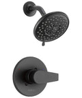 Shower trim kit slick matte black for shower only with pause water saver full body and massaging spray touch clean nozzles