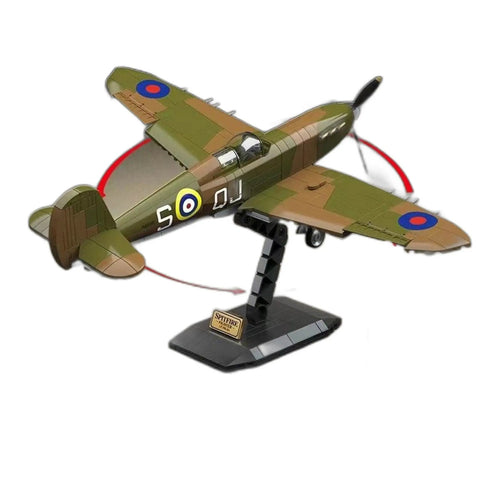 Spitfire Plane Building Blocks Set With 682 Pieces For Historic Aviation Enthusiasts Realistic Wings And Fuselage Details