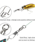 Beefy Stainless Steel Ball Bearing Snap Swivels For Fishing Heavy Duty Saltwater Interlock Tackle Snaps With Smooth Rotation 18.3 Pound Load Rating 25 Pack Line Connectors For Lures And Rigs, stainless snap swivel on lure