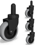 Three Inch Mop Bucket Wheels Replacement Non Marking Thermoplastic Rubber Casters For Rubbermaid WaveBrake Mop Buckets 7570