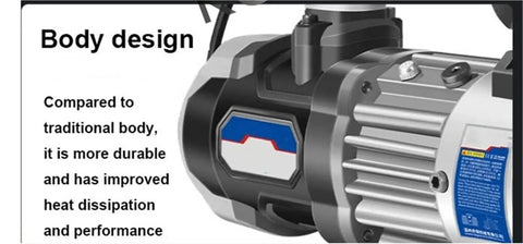 Close-up of Heavy Duty Electric Rebar Cutter Machine Fast Hydraulic Pliers showcasing the durable body design and heat dissipation features.