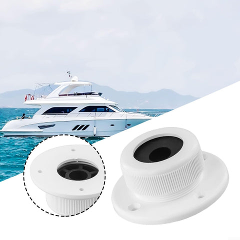 Waterproof Marine Cable Pass Through Kit With Threaded Outlet And Nylon NPT Adjustable Connectors on a boat backdrop